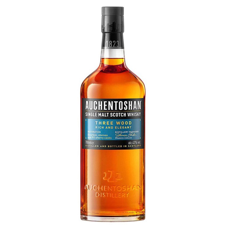 Auchentoshan Three Wood Single Lowland Malt Scotch Whisky