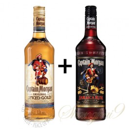 Captain Morgan Original Spiced Rum + Dark Jamaican Rum Combo