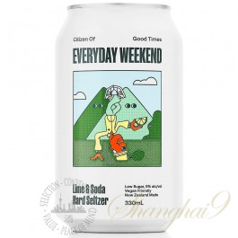 One case of Everyday Weekend Lime & Soda Hard Seltzer