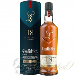 Glenfiddich 18 Year Old Single Speyside Malt Scotch Whisky