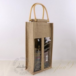 Hemp Gift Bag - Two Bottles