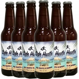 6 bottles of Side Hustle Cabana Boy Coconut Cream Blonde Ale