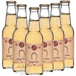 6 Bottles Of Three Cents Ginger Beer