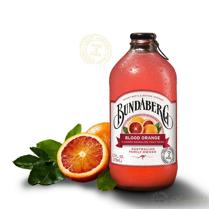 6 bottles of bundaberg blood orange sparkling drink