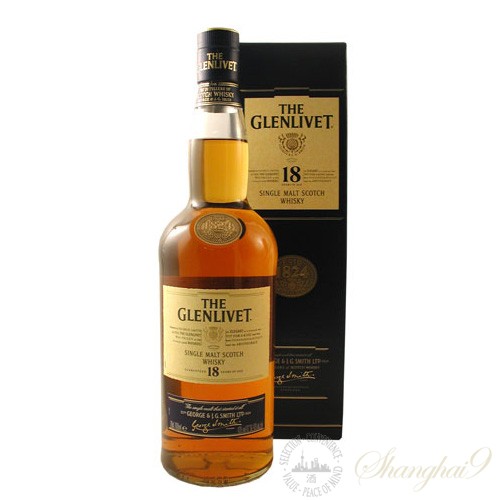 The Glenlivet 18 Year Old Single Speyside Malt Scotch Whisky