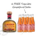 Herencia De Plata Anejo Tequila (w/6 FREE Taquitos Grapefruit Soda)