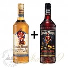 Captain Morgan Original Spiced Rum + Dark Jamaican Rum Combo